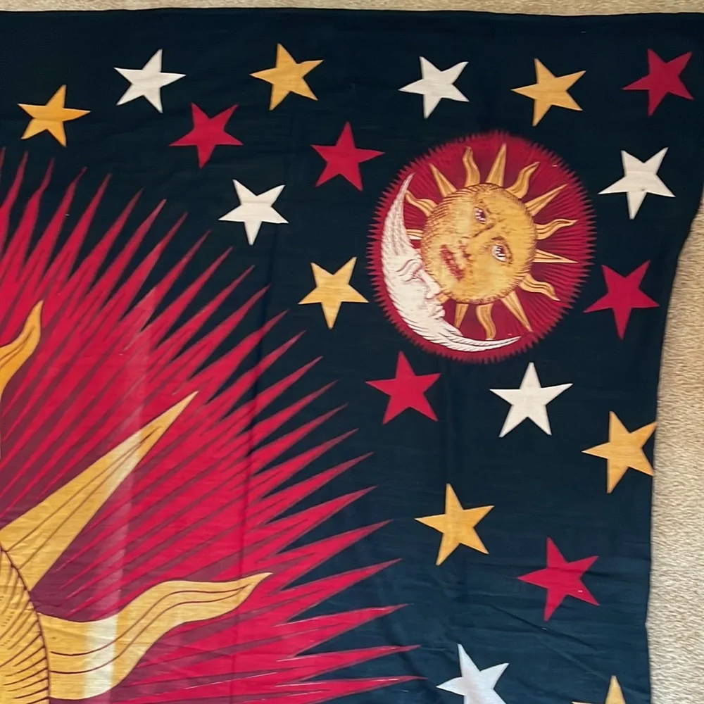 Sun and moon wall tapestry